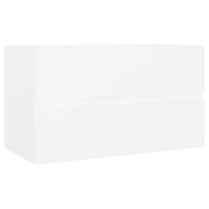 Waschbeckenunterschrank Weiß 80 cm