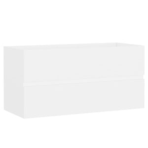 Waschbeckenunterschrank Weiß 90 cm