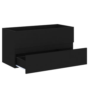 Meuble bas de lavabo vidaXL Noir 90x38,5x45 cm Aggloméré
