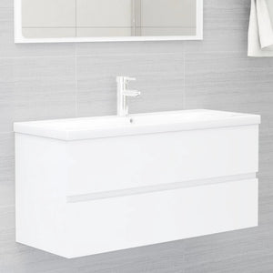 Waschbeckenunterschrank Weiß 100 cm