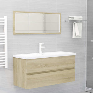 Waschbeckenunterschrank Sonoma-Eiche 100 cm