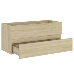 Waschbeckenunterschrank Sonoma-Eiche 100 cm
