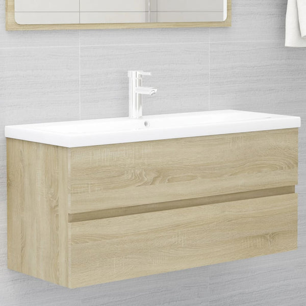 Waschbeckenunterschrank Sonoma-Eiche 100 cm