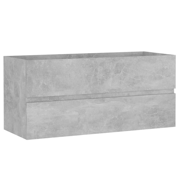 Waschbeckenunterschrank Betongrau 100 cm
