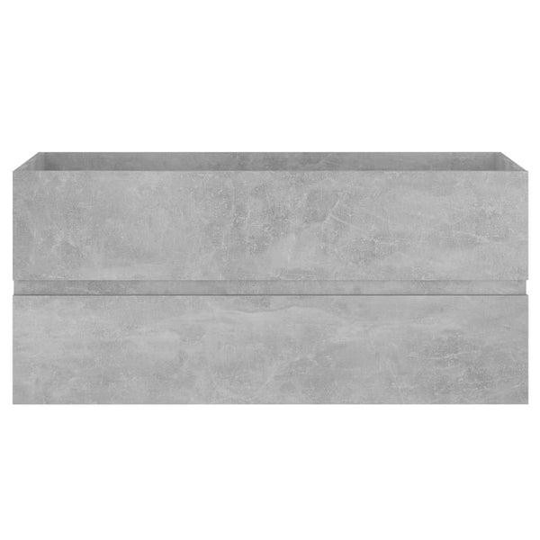 Waschbeckenunterschrank Betongrau 100 cm