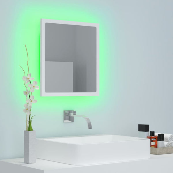 LED Badspiegel Weiß 40 cm