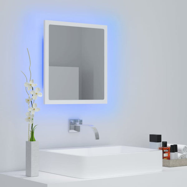 LED Badspiegel Weiß 40 cm