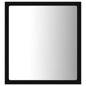 LED Badspiegel Schwarz 40x37 cm