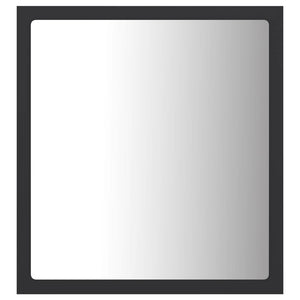 LED Badspiegel Grau 40x37 cm