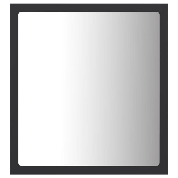 LED Badspiegel Grau 40x37 cm