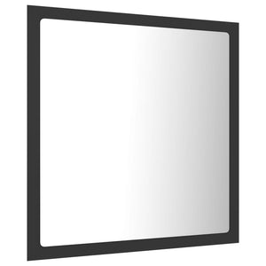 LED Badspiegel Grau 40x37 cm