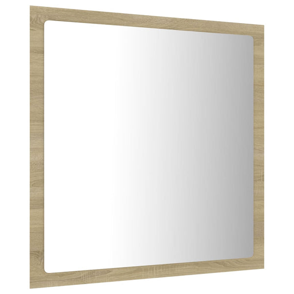 LED Badspiegel Sonoma Eiche 40 cm