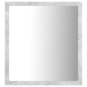 LED Badspiegel Betongrau 40x37 cm