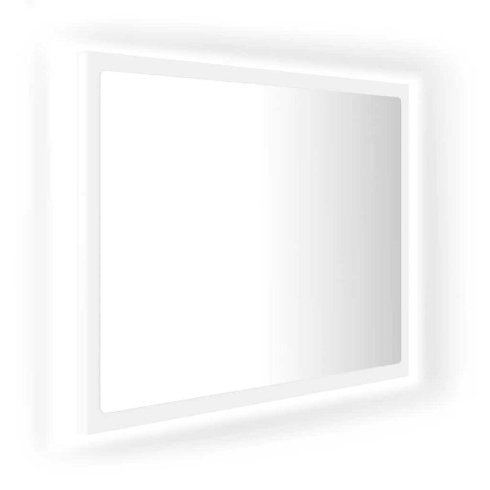 LED Badspiegel Weiß 60x37 cm