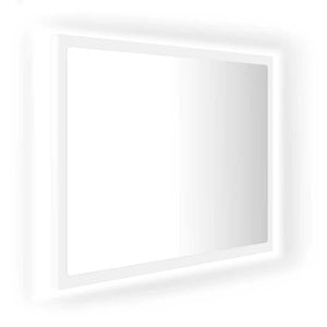 LED Badspiegel Weiß 60x37 cm