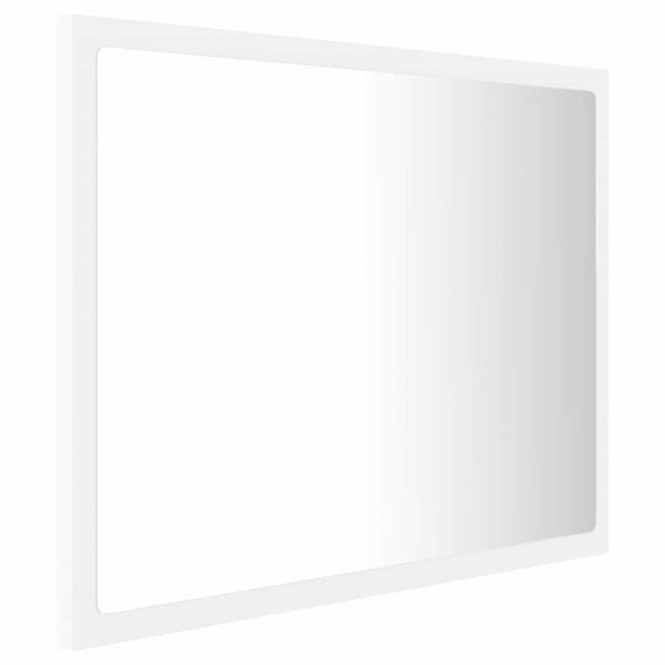 LED Badspiegel Weiß 60x37 cm