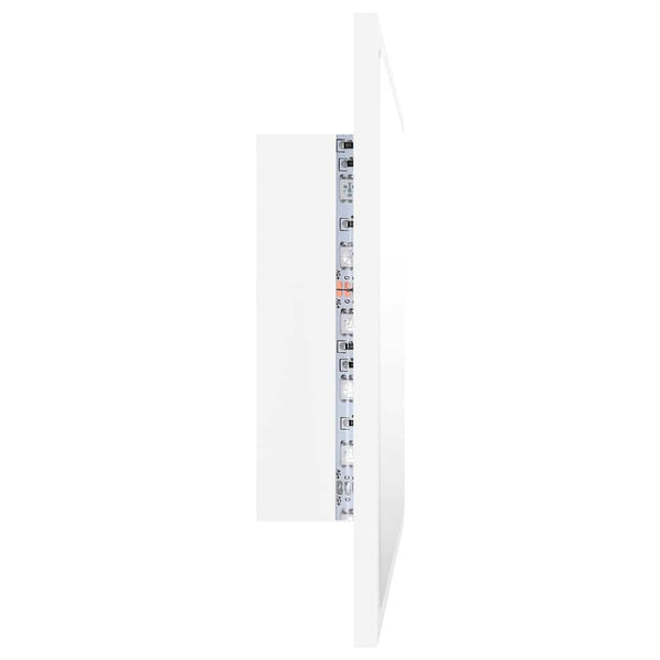 LED Badspiegel Weiß 60x37 cm