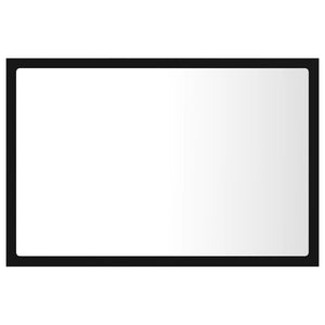 LED Badspiegel Schwarz 60x37 cm
