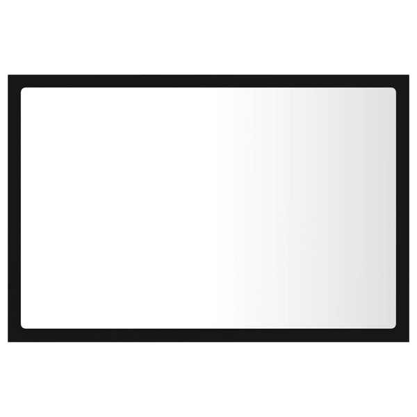 LED Badspiegel Schwarz 60x37 cm