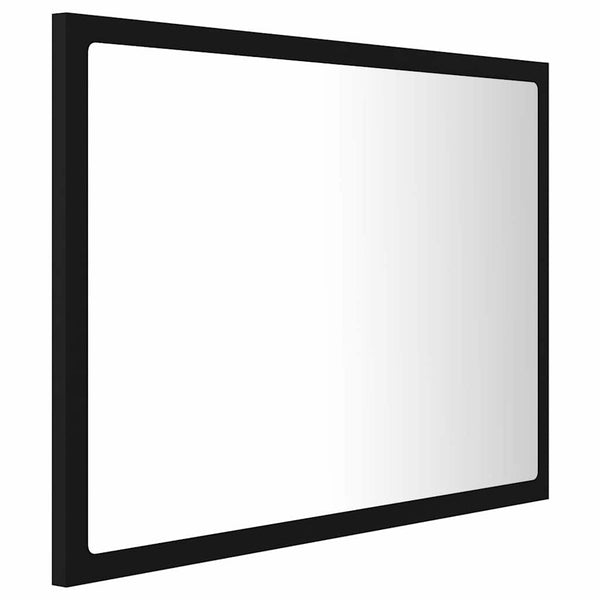 LED Badspiegel Schwarz 60x37 cm