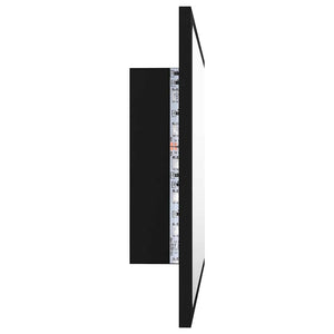 LED Badspiegel Schwarz 60x37 cm