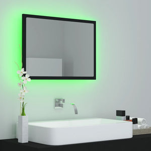LED Badspiegel Schwarz 60x37 cm