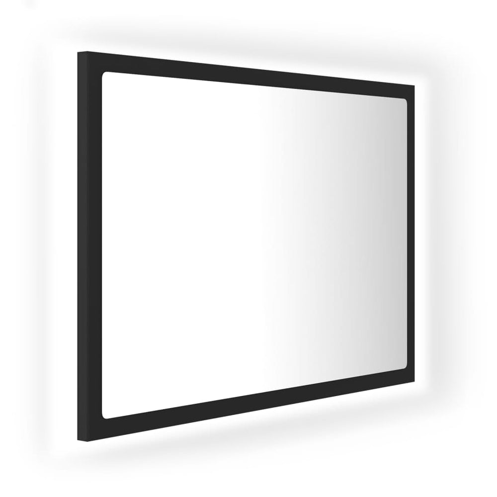 LED Badspiegel Grau 60 cm