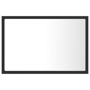 LED Badspiegel Grau 60 cm