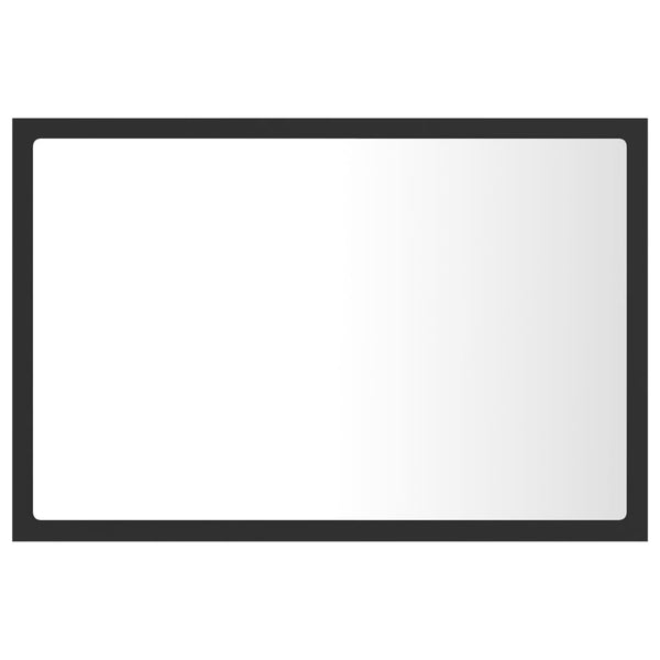 LED Badspiegel Grau 60 cm