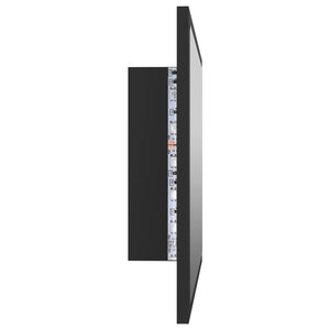LED Badspiegel Grau 60 cm