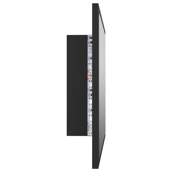 LED Badspiegel Grau 60 cm