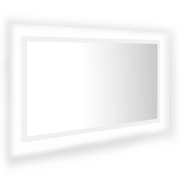 LED Badspiegel Weiß 80 cm