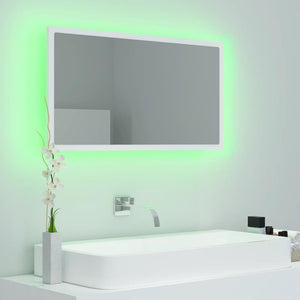 LED Badspiegel Weiß 80 cm