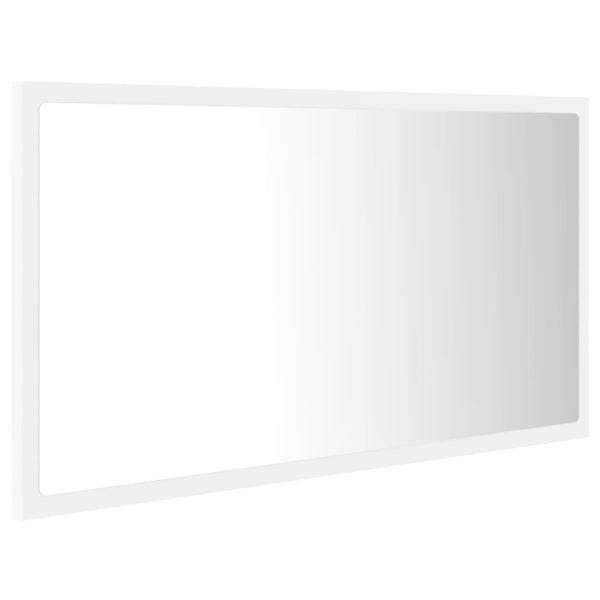 LED Badspiegel Weiß 80 cm