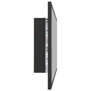 LED Badspiegel Grau 80 cm Acryl