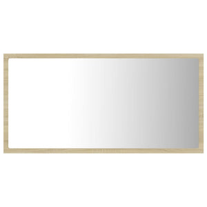 LED Badspiegel Sonoma Eiche 80 cm