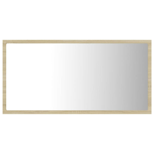 LED Badspiegel Sonoma Eiche 80 cm
