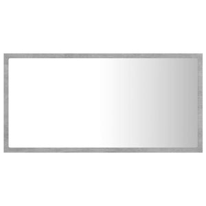LED Badspiegel Betongrau 80 cm