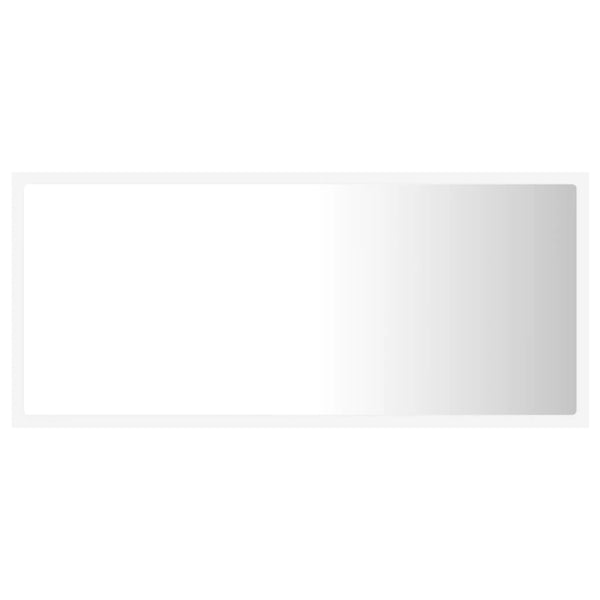 LED Badspiegel Weiß 90 cm
