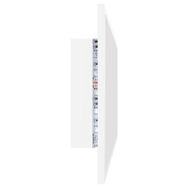 LED Badspiegel Weiß 90 cm