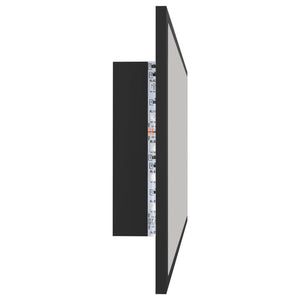 LED Badspiegel Grau 90 cm