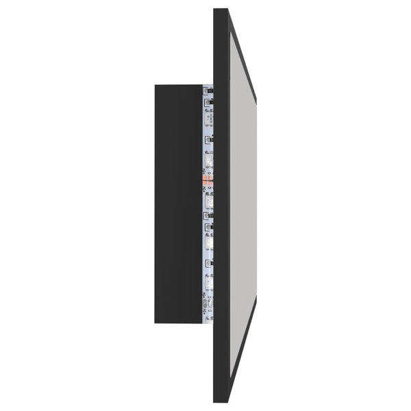 LED Badspiegel Grau 90 cm