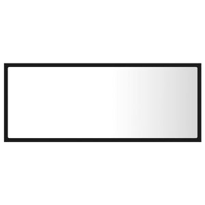 LED Badspiegel Schwarz 100 cm