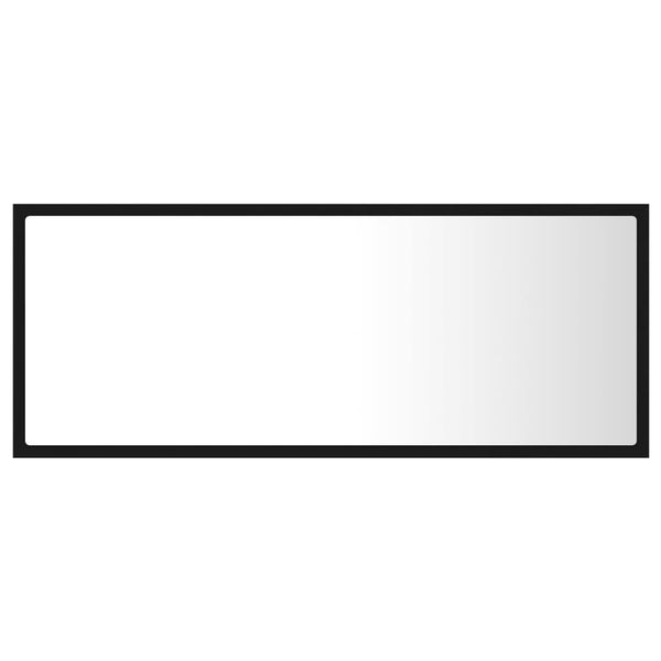 LED Badspiegel Schwarz 100 cm