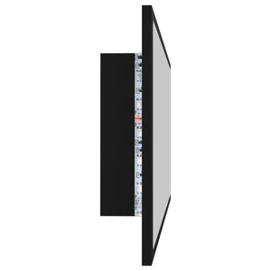 LED Badspiegel Schwarz 100 cm