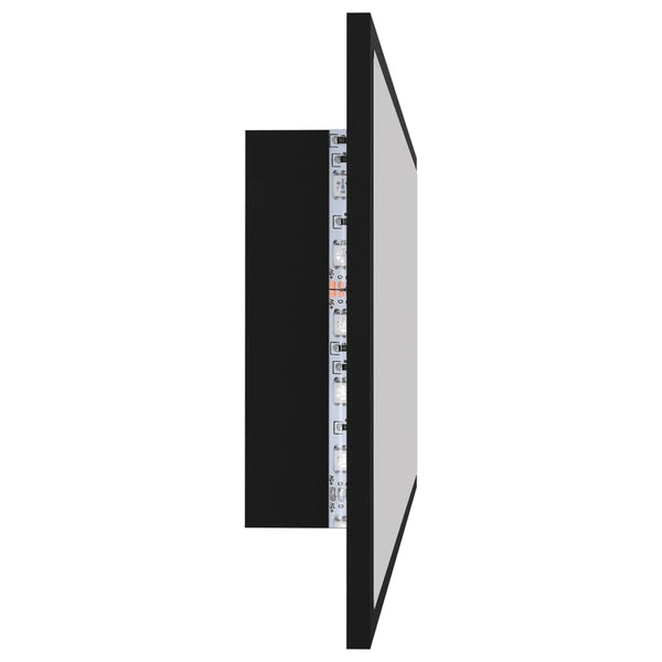 LED Badspiegel Schwarz 100 cm