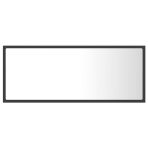 LED Badspiegel Grau 100 cm