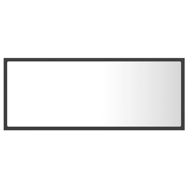 LED Badspiegel Grau 100 cm