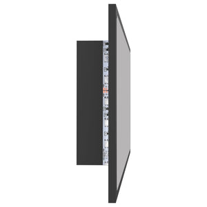 LED Badspiegel Grau 100 cm