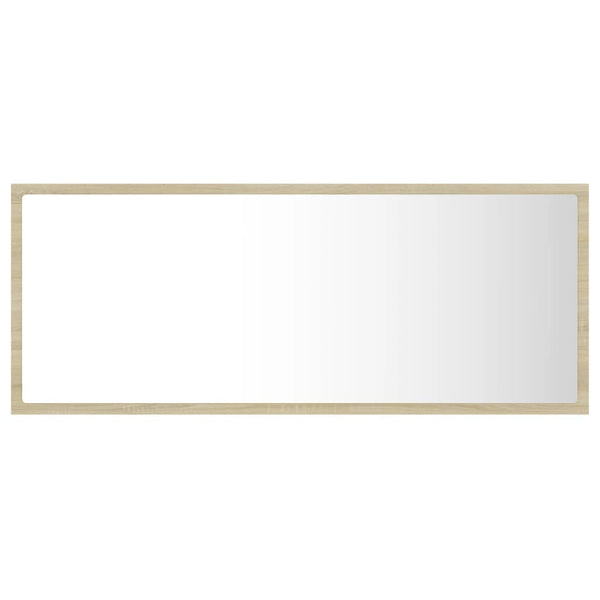 LED Badspiegel Sonoma-Eiche 100 cm